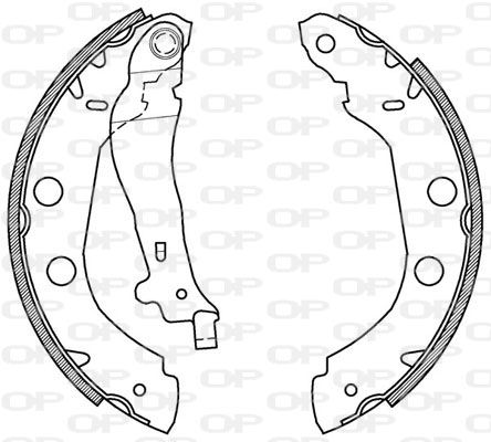 OPEN PARTS Комплект тормозных колодок BSA2156.00